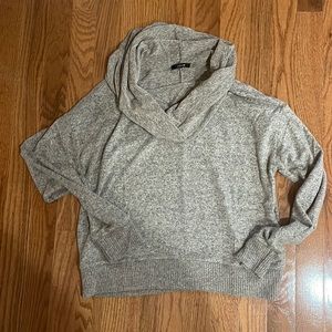 Joe’s jeans cropped cowl neck brown sweater